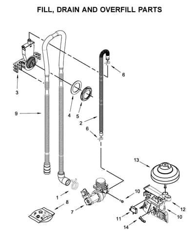 FILL, DRAIN AND OVERFILL PARTS