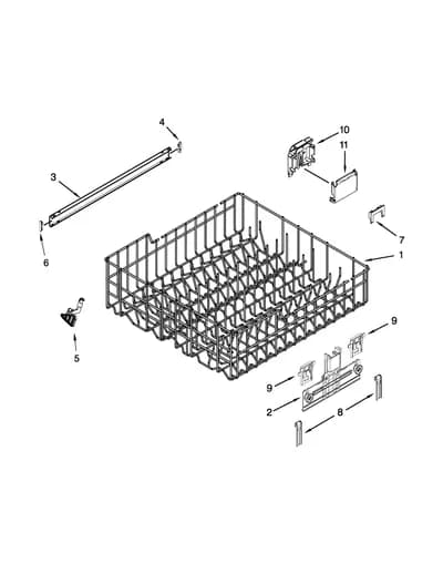 UPPER RACK AND TRACK PARTS