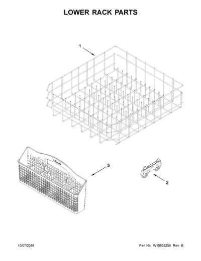LOWER RACK PARTS
