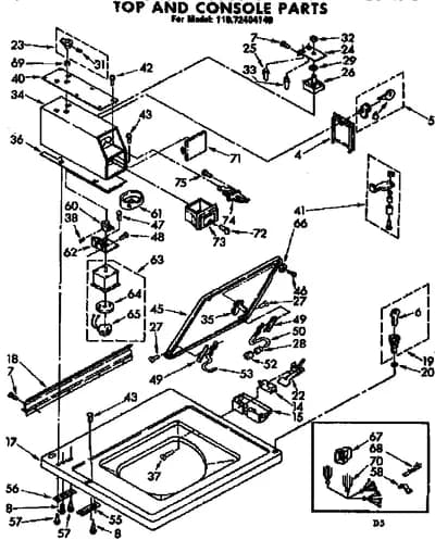 TOP AND CONSOLE PARTS