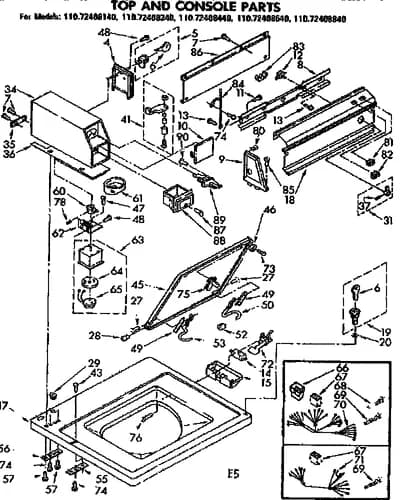 TOP AND CONSOLE PARTS