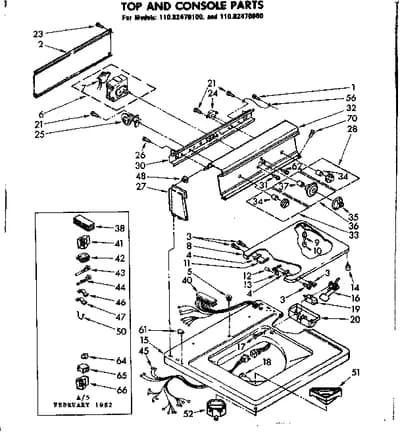 TOP AND CONSOLE PARTS