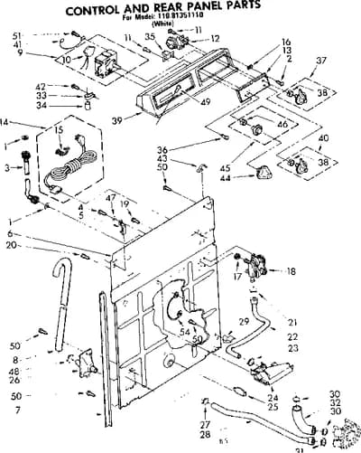 CONTROL AND REAR PANEL PARTS