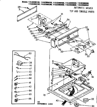 TOP & CONSOLE PARTS