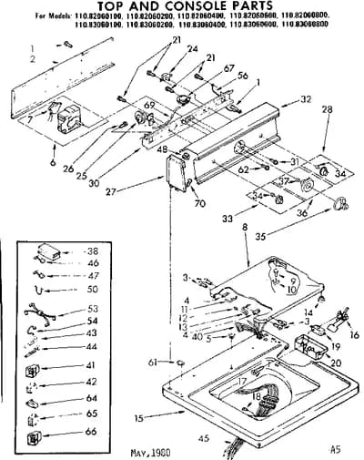 TOP AND CONSOLE PARTS