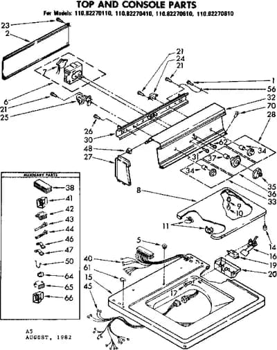TOP AND CONSOLE PARTS