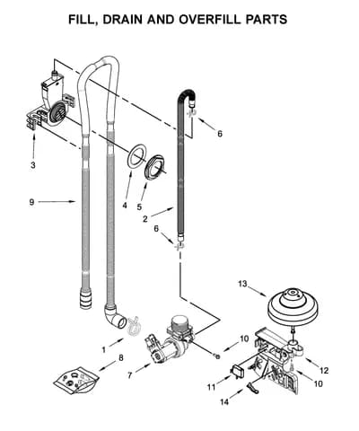 FILL, DRAIN AND OVERFILL PARTS