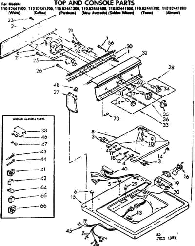 TOP AND CONSOLE PARTS