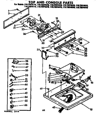 TOP AND CONSOLE PARTS