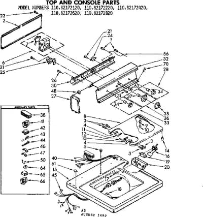 TOP AND CONSOLE PARTS