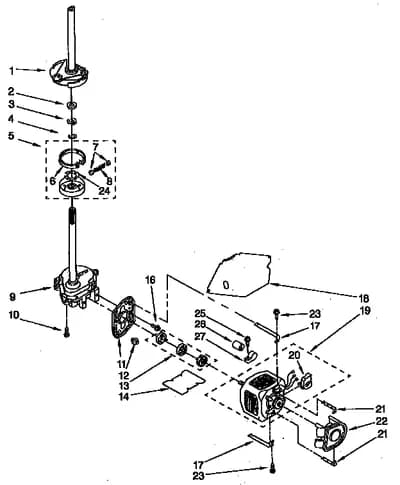 BRAKE, CLUTCH, GEARCASE, MOTOR AND PUMP PARTS