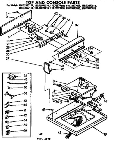 TOP AND CONSOLE PARTS