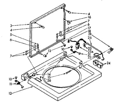WASHER TOP AND LID PARTS