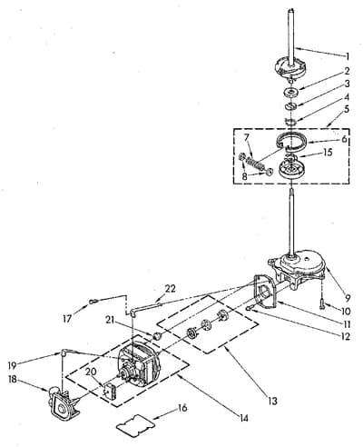 BRAKE, CLUTCH, GEARCASE, MOTOR AND PUMP PARTS