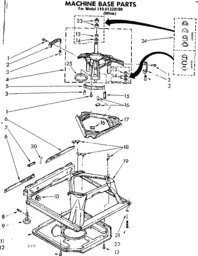 MACHINE BASE PARTS