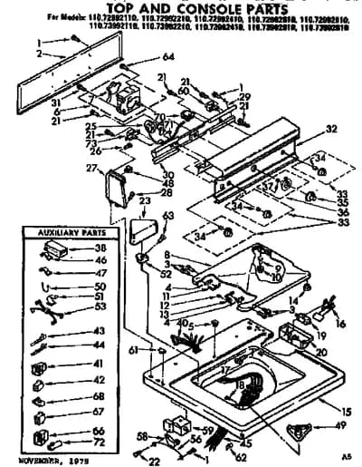 TOP AND CONSOLE PARTS