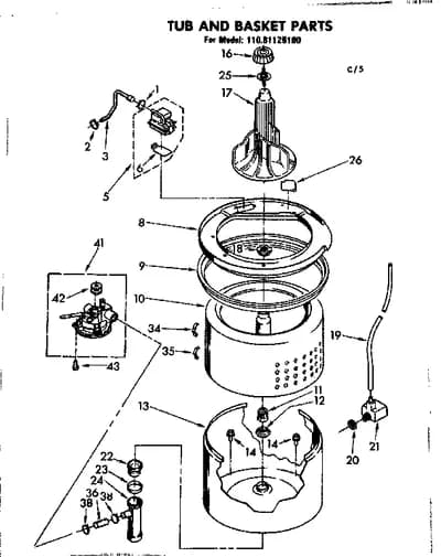 TUB AND BASKET PARTS