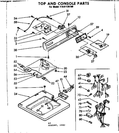 TOP AND CONSOLE PARTS