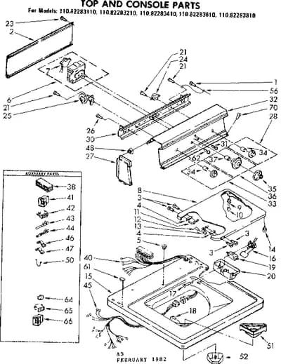 TOP AND CONSOLE PARTS
