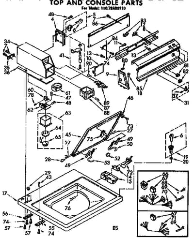 TOP AND CONSOLE PARTS