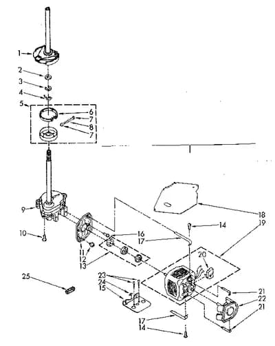 BRAKE, CLUTCH, GEARCASE, MOTOR AND PUMP PARTS