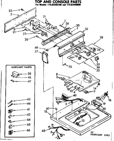 TOP AND CONSOLE PARTS