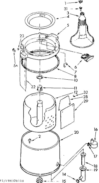 TUB AND BASKET PARTS