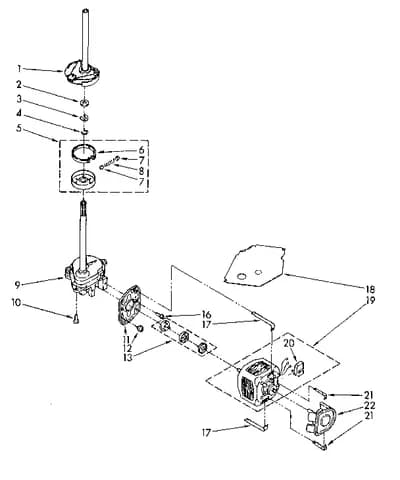 BRAKE, CLUTCH, GEARCASE, MOTOR AND PUMP PARTS