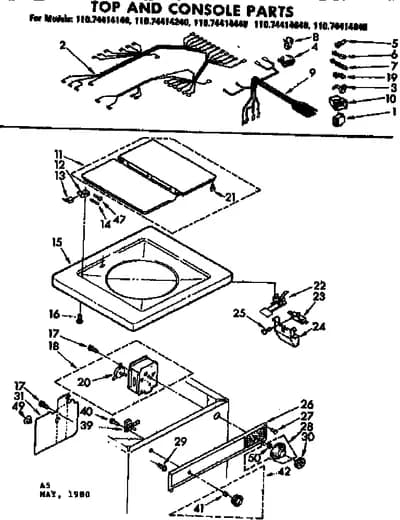 TOP AND CONSOLE PARTS