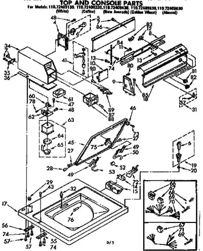 TOP AND CONSOLE PARTS