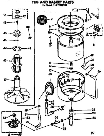 TUB AND BASKET PARTS