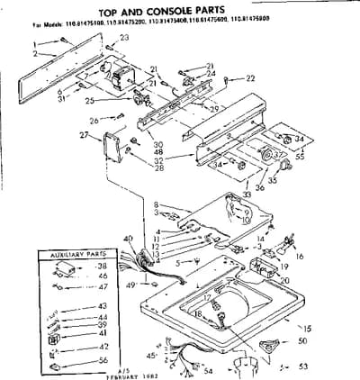 TOP AND CONSOLE PARTS