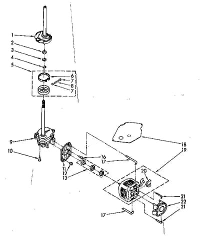 BRAKE, CLUTCH, GEARCASE, MOTOR AND PUMP PARTS