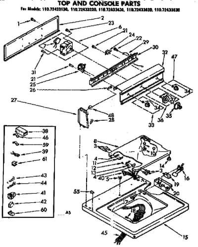 TOP AND CONSOLE PARTS