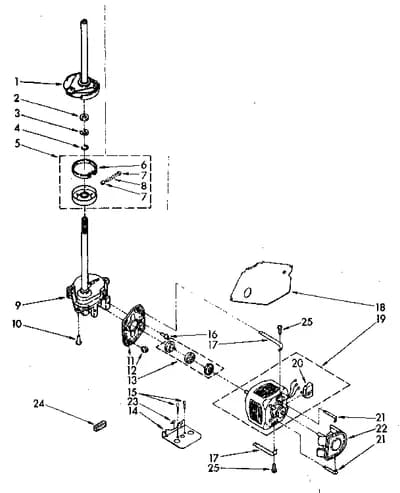 BRAKE, CLUTCH, GEARCASE, MOTOR AND PUMP PARTS
