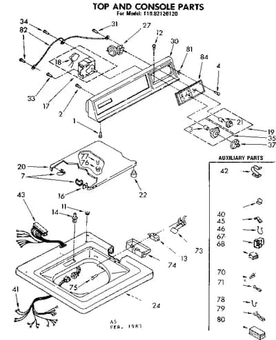 TOP AND CONSOLE PARTS