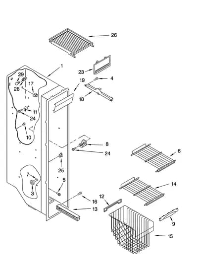 FREEZER LINER PARTS
