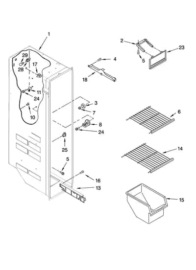 FREEZER LINER PARTS