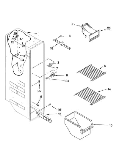 FREEZER LINER PARTS