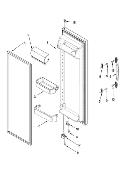 REFRIGERATOR DOOR PARTS