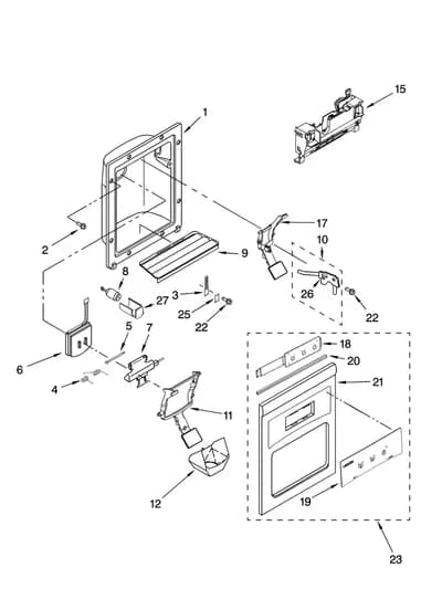 DISPENSER FRONT PARTS