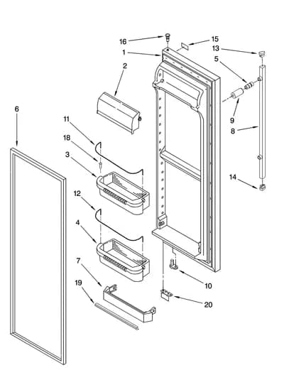 REFRIGERATOR DOOR PARTS