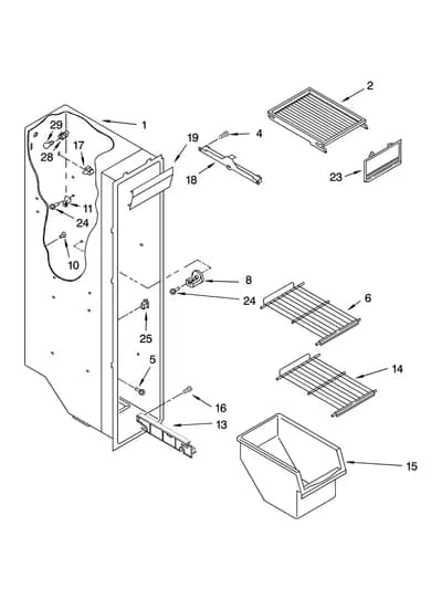 FREEZER LINER PARTS