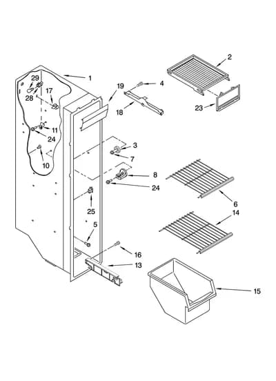 FREEZER LINER PARTS
