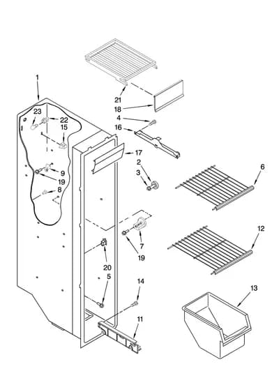 FREEZER LINER PARTS