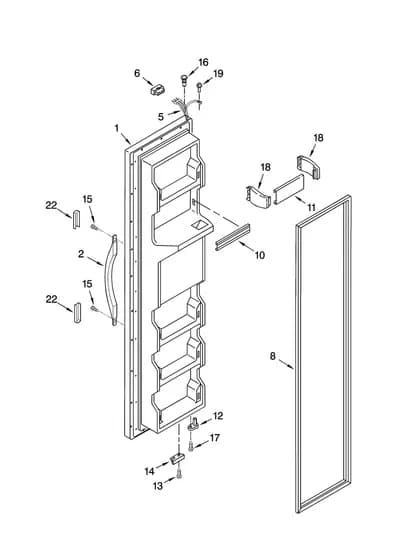 FREEZER DOOR PARTS