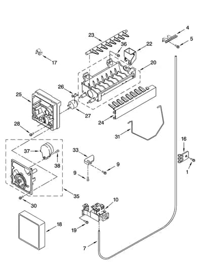 ICEMAKER PARTS, OPTIONAL PARTS