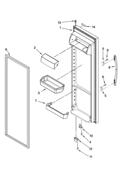 REFRIGERATOR DOOR PARTS