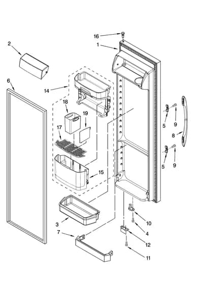 REFRIGERATOR DOOR PARTS