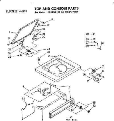 TOP AND CONSOLE PARTS